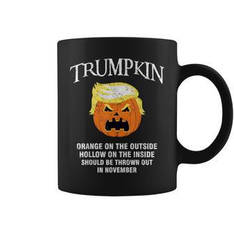 Halloween Anti Trumpkin Orange On The Outside Hollow Inside Coffee Mug | Seseable UK