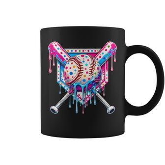 Happy Dot Baseball Drip Colorful Dots For Boys Kids Youth Coffee Mug | Seseable UK