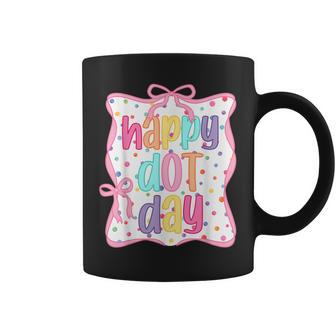 Happy Dot Day Bow Coquette For Teacher Girls Coffee Mug | Seseable UK