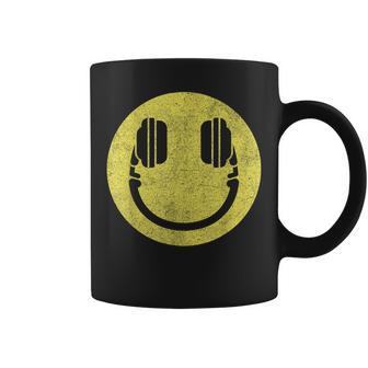 Happy Face Headphones – Audiophile Smile Music Lover Coffee Mug - Thegiftio UK