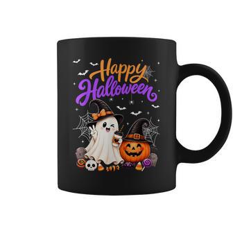 Happy Halloween Cute Ghost Pumpkin Spooky Kids Coffee Mug - Thegiftio UK