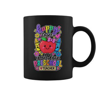 Happy To See Your Face Preschool Teacher Back To School Coffee Mug | Seseable UK