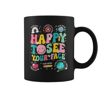 Happy To See Your Face Teacher Back To School Coffee Mug - Thegiftio UK
