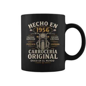 Hecho En 1956 70 Años Cumpleaños Moto Biker Hombre Motero Taza de café - Regaloses