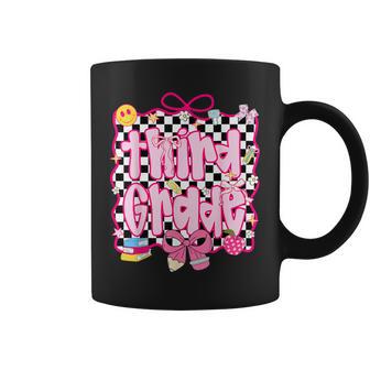 Hello 3Rd Grade Checkered Kids Girl Teachers Back To School Coffee Mug - Thegiftio UK
