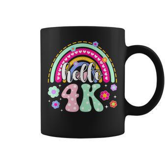 Hello 4K Student Rainbow 4K Teacher First Day Of 4K Coffee Mug - Thegiftio UK