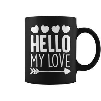 Hello My Love Cœur Romantique Pour Laaint-Valentin Tasse - Cadeauxyz