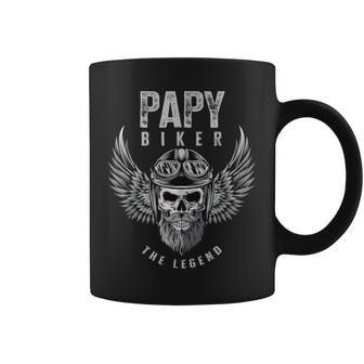 Hombre Abuelo Motorista Regalo Divertido Moto Papi Taza de café - Regaloses