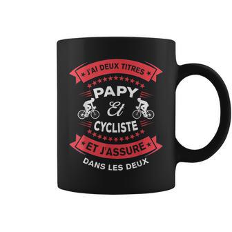 Homme Cadeau Drôle Papy Cycliste Deux Titres Cadeau Humoristique Tasse - Cadeauxyz