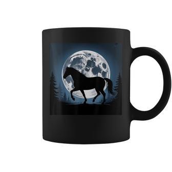 Horsetuff Luna Llena Caballosalvajes Montar Caballo Divertido Taza de café - Regaloses