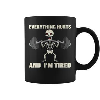 Humor Fitness Y Gimnasio Regalo Divertido Para Deportistas Cuello Taza de café - Regaloses