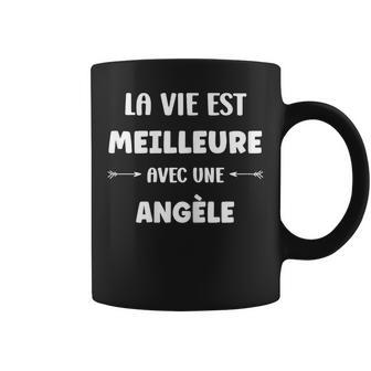 Humour Angèle Laie Est Meilleure Avec Angèle Tasse - Cadeauxyz