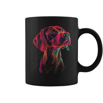 Húngaroizsla Perro Motivo Mascota Ilustración Húngaroizsla Taza de café - Regaloses