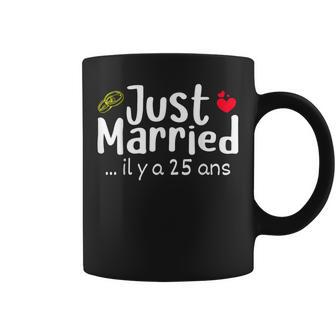 Idée Originale Cadeau Décoration Anniversaire Mariage 25 Ans Tasse - Cadeauxyz