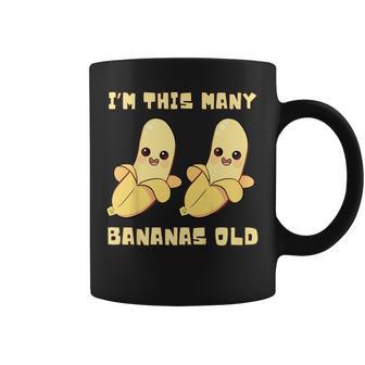 I'm This Many Bananas Old Banana 2Nd Birthday 2 Years Old Coffee Mug - Thegiftio UK