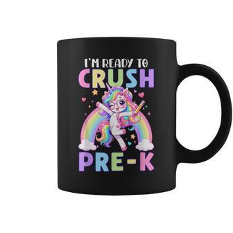 I'm Ready To Crush Pre-K Unicorn Girls Kids Back To School Coffee Mug - Thegiftio UK