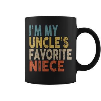 I'm My Uncle's Favorite Niece Family Humor Coffee Mug - Thegiftio UK