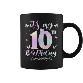 It's My 10Th Birthday Girl Butterfly Coloful 10 Year Old Coffee Mug - Thegiftio UK
