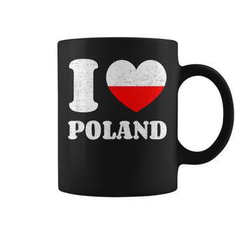 J'aime La Pologne Drapeau Polonais I Love Poland Tasse - Cadeauxyz
