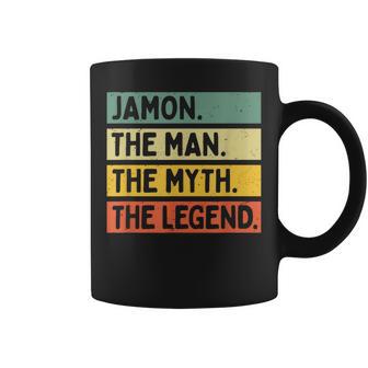Jamon The Man The Myth The Legend Cita Personalizada Divertida Taza de café - Regaloses