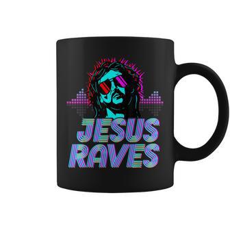 Jésus Raves House Musique Techno Musique Rave Party Tasse - Cadeauxyz