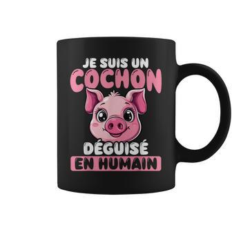 Jeuis Un Cochon Déguisé En Humain Tasse - Cadeauxyz