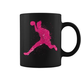 Jugadora De Balonmano Niñas Es Balonmano Equipo Entrenador De Balonmano Taza de café - Regaloses