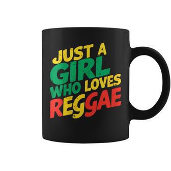 Just A Girl Who Loves Reggae intage Musique Tasse - Cadeauxyz