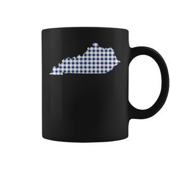 Kentucky Ky Cute Plaid Style Womens Coffee Mug | Seseable UK