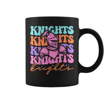 Knights Mascot Back To School Spirit Sports Groovy Coffee Mug - Thegiftio UK