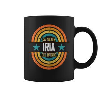 La Mejor Iria Del Mundo Divertido Nombre Iria Taza de café - Regaloses
