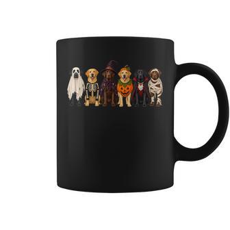 Labrador Retriever Halloween Costumes Ghost Pumpkin Skeleton Coffee Mug | Seseable UK