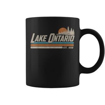 Lake Ontario Est 1656 Vintage Retro Great Lakes Women Coffee Mug - Thegiftio UK