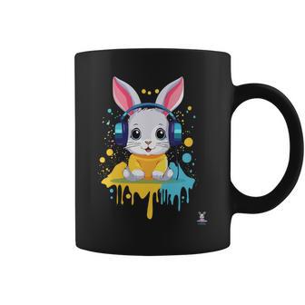 Lapin Dj Humour Musique Electro Techno Cadeau Tasse - Cadeauxyz