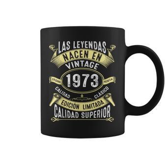 Las Leyendas Nacen En 1973 53 Años Cumpleaños Hombre Regalo Taza de café - Regaloses