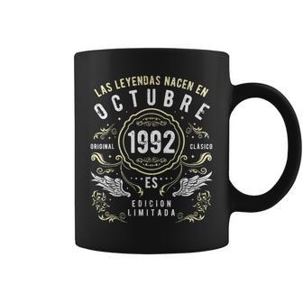Las Leyendas Nacen En Octubre 1992 Taza de café - Regaloses