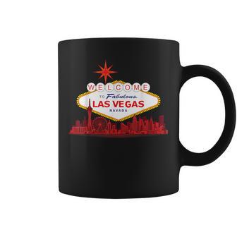 Las Vegas Skyline Retro Vintage Travel Souvenir Coffee Mug | Seseable UK