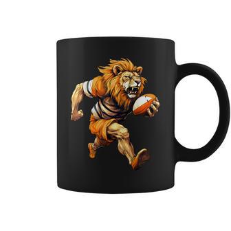 León Jugador De Rugby Taza de café - Regaloses