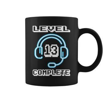Level 13 Complete 13 Años Cumpleaños Gamer Regalo Divertido Taza de café - Regaloses