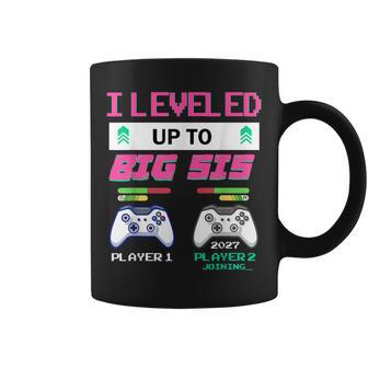 Leveled Up To Big Sister 2027 I'm Going To Be A Big Sis 2027 Coffee Mug - Thegiftio UK