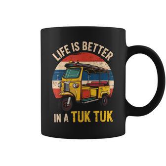 Life Is Better In A Tuk Tuk Bangkok Thailand Travel Lover Coffee Mug - Thegiftio UK