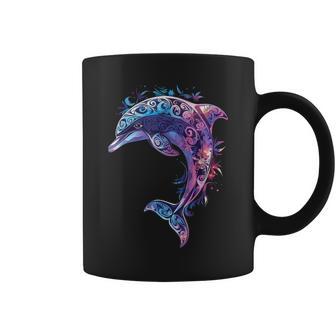 Lindo Arte Maorí Con Delfines Para Los Amantes De Los Taza de café - Regaloses