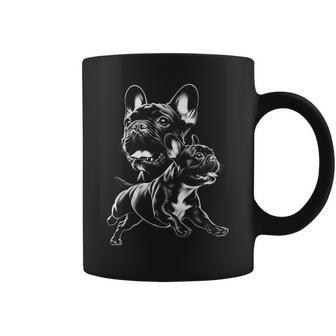 Lindo Bulldog Francés En Estilo De Dibujo Fresco Taza de café - Regaloses