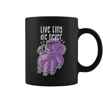 Live Tiny Die Never Cool Ciencia Divertida De Animales Tartígrados In Mangas Taza de café - Regaloses