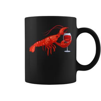 Lobster Wine Drinking Beach Cruise Coffee Mug - Thegiftio UK