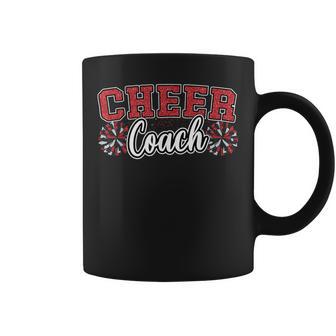 Loud Proud Cheer Coach Pom Poms Red Black Cheerleader Women Coffee Mug - Thegiftio UK