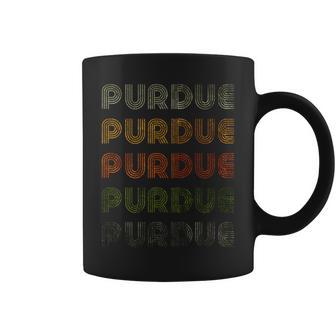 Love Heart Purdue Grunge Vintage Style Black Purdue Coffee Mug | Seseable UK