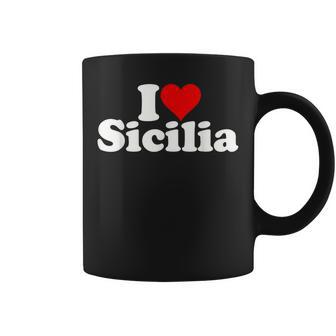 I Love Hearticiliaicilia Italie Tasse - Cadeauxyz