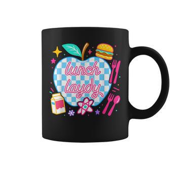 Lunch Lady Back To School Checkered First Day Of School Coffee Mug - Thegiftio UK