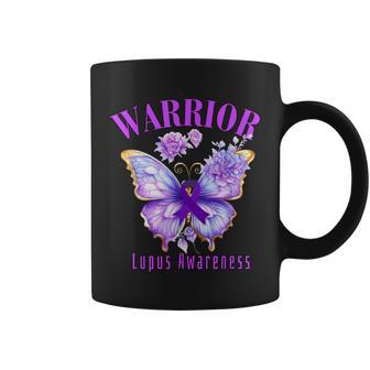 Lupus Warrior Donne Farfallaiola Nastri Lupus Consapevolezza Tazze - Novitaregali